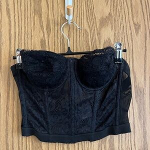 Lacey black corset top